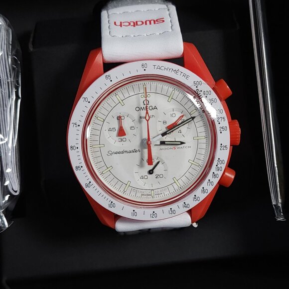 🍪 Swatch x Omega MoonSwatch Mission to Mars | Terracotta Red Bioceramic - Picture 2 of 6